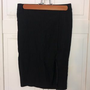 Black Pencil Skirt w/ slit